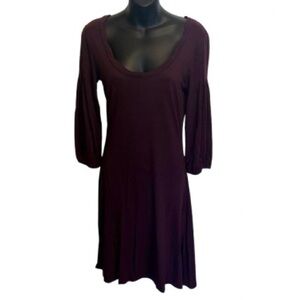 Ken modal midi dress in eggplant purple NWOT size S